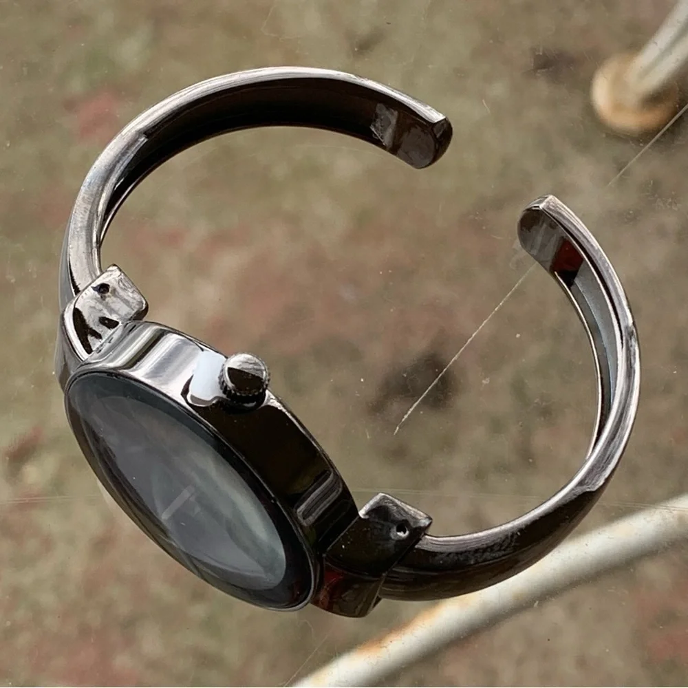 R.J. Graziano Ladies Wristwatch Dark Silver Small Wrist Size
